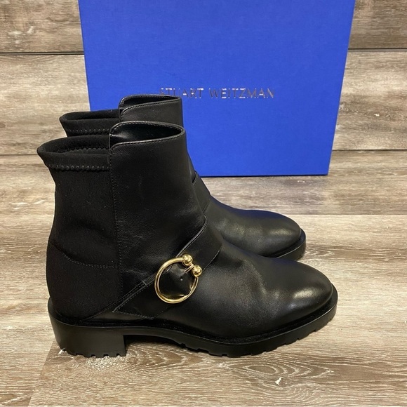 Stuart Weitzman | Luxering Suede Ankle Boots Size 8.5 NEW - Picture 4 of 15